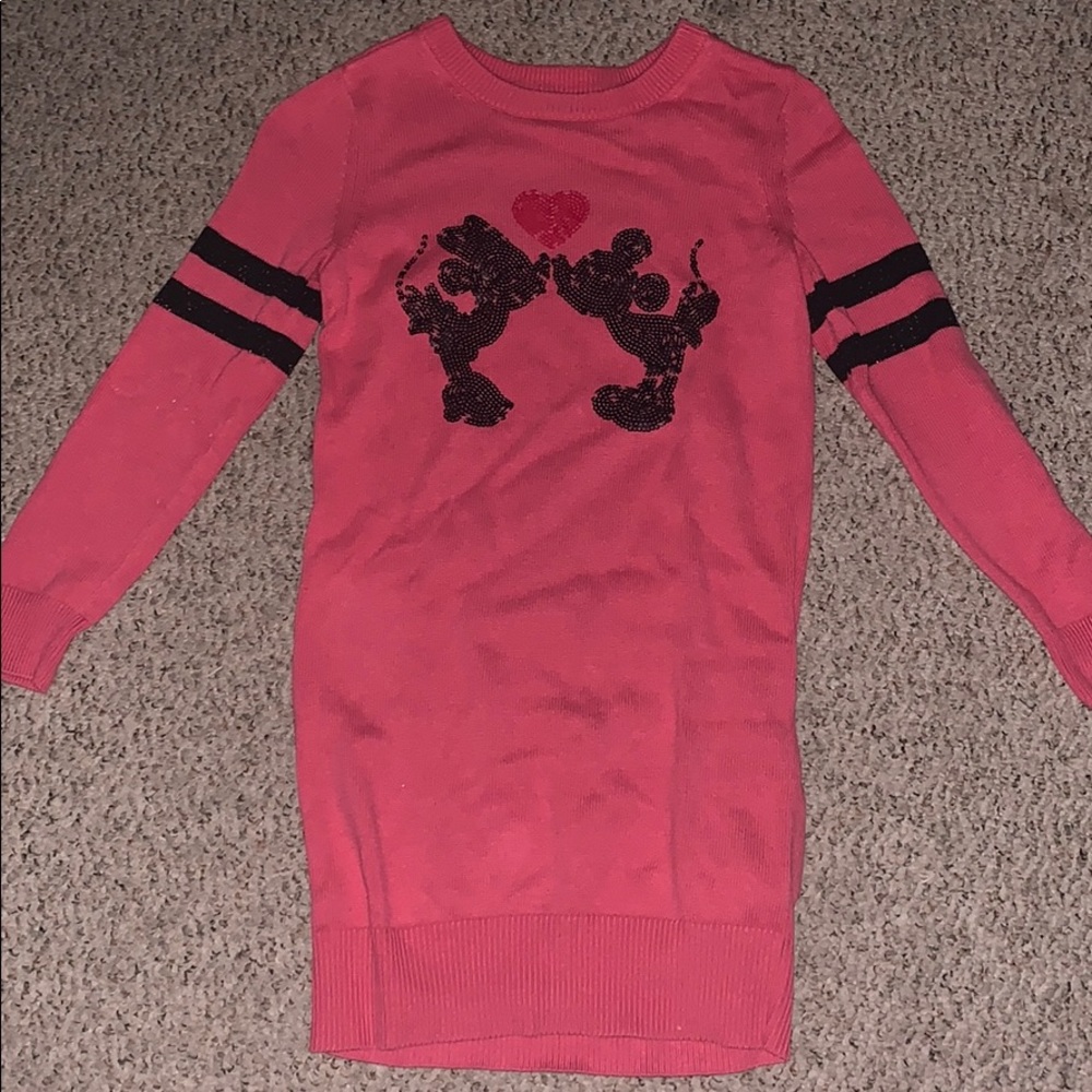 minnie and mickey mouse little girls dress